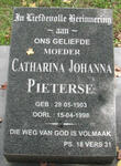 PIETERSE Catharina Johanna 1903-1998