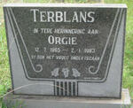 TERBLANS Orgie 1965-1983
