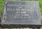 PFAHL Ella Wilhelmina nee CERONIE 1945-1982