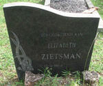 ZIETSMAN Elizabeth 1924-