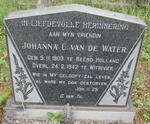 WATER Johanna C., van de 1903-1942
