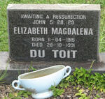 TOIT Elizabeth Magdalena, du 1915-1991