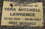 LAWRENCE Vera Mitchell 1934-2001
