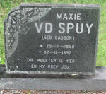 SPUY Maxie, v.d. nee BASSON 1898-1992