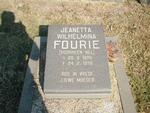 FOURIE Jeanetta Wilhelmina formerly NEL 1896-1978