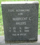 AHLERS Huibrecht C. 1907-1986