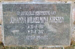 KIRSTEN Johanna Wilhelmina 1931-2002