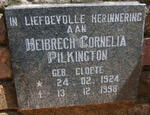 PILKINGTON Heibrech Cornelia nee CLOETE 1924-1998