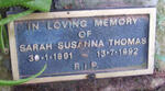 THOMAS Sarah Susanna 1901-1992