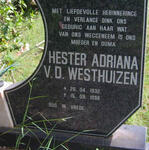 WESTHUIZEN Hester Adriana, v.d. 1932-1998