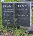 VILJOEN  Frans 1946-2000 & Elna 1950-