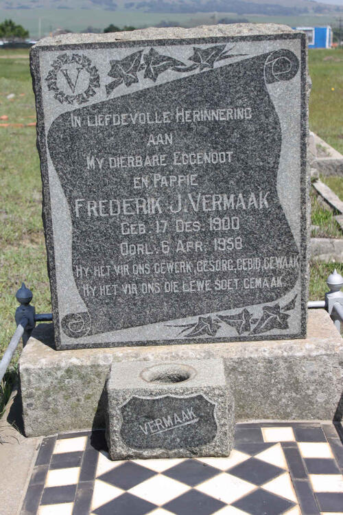 VERMAAK Frederik J. 1900-1958
