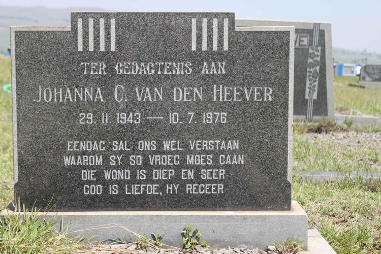 HEEVER Johanna C., van den 1943-1976