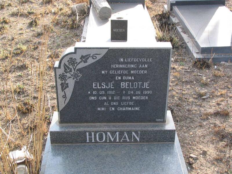 HOMAN Elsjé Belotjé 1912-1990