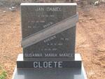 CLOETE Jan Daniel 1915-1981 & Susanna Maria MAREE 1919-1981