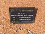 ROOS Martinus Christiaan 1967-2007