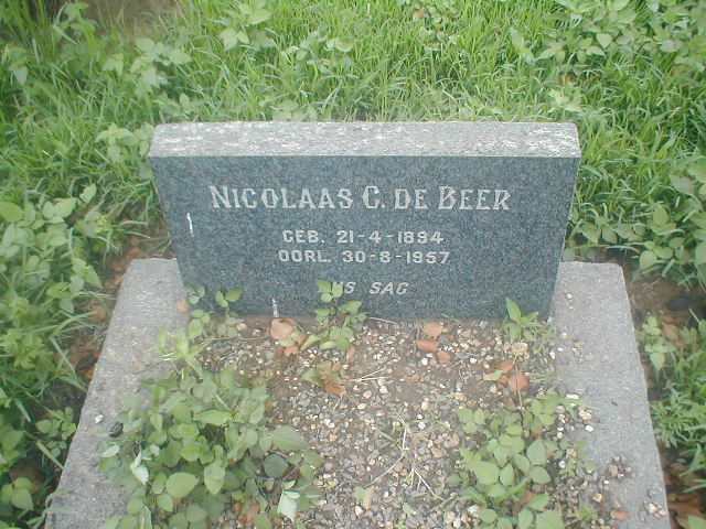 BEER Nicolaas C., de 1894-1957