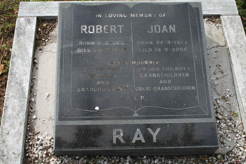 RAY Robert 1910-1982 & Joan 1923-2002