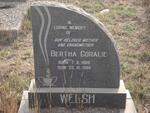 WELSH Bertha Coralie 1908-1986