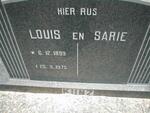 KUNZ Louis 1899-1975 & Sarie