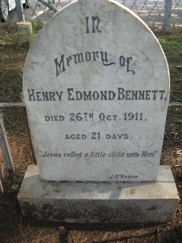 BENNETT Henry Edmond -1911