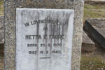 FAURE Hetta E. 1870-1940