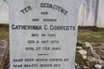 GOBREGTS Catharina C. nee DU TOIT 1879-1940