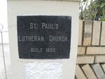 1. St Pauls Lutheran Church