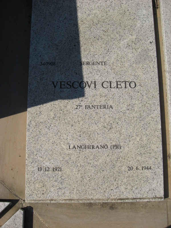 CLETO Vescovi 1921-1944