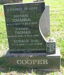 COOPER Thomas 1916-1988 & Johanna 1927-1975 :: COOPER Donald 1958-1999