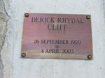 CLIFF Derick Rhydal 1920-2003 & Mavis Doreen MOSLEY 1922-1989 
