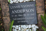 ANDERSON Lynne Yvonne 1944-2007