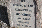 KOCK Elizabeth A., de nee LOUW 1902-1985