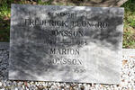 JONSSON Frederick Leonard 1899-1985 & Marion 1908-1990