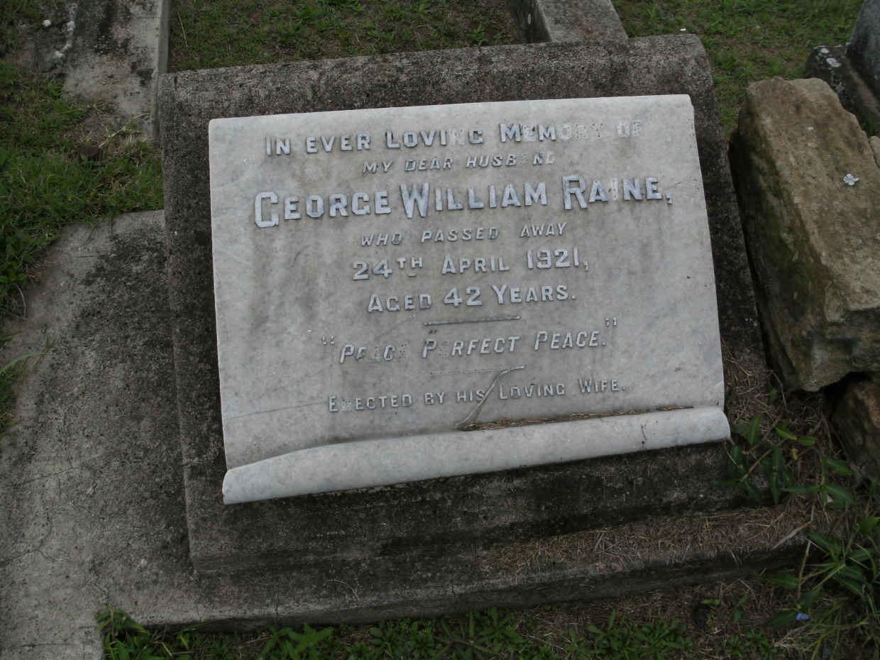 RAINE George William -1921