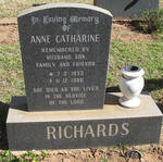 RICHARDS Anne Catharine 1933-1986
