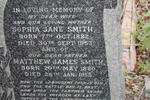 SMITH Matthew James 1880-1955 & Sophia Jane 1882-1953