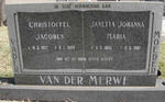 MERWE Christoffel Jacobus, van der 1907-1988 & Janetta Johanna Maria 1905-1987