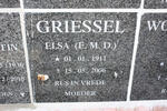 GRIESSEL E.M.D. 1911-2006