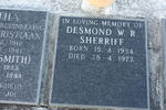 SHERRIFF Desmond W.R. 1934-1977