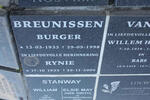 BREUNISSEN Burger 1933-1998 & Rynie 1933-2006