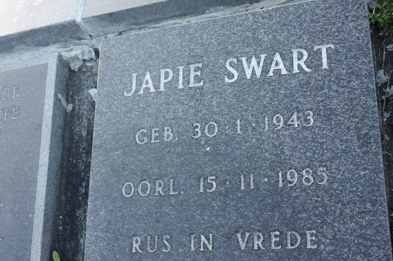 SWART Japie 1943-1985