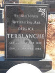 TERBLANCHE Derrick 1939-1988
