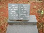 NEL Fanie 1908-1993 & Tonie 1914-1990