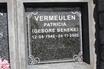 VERMEULEN Patricia nee BENEKE 1946-2002