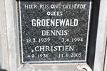 GROENEWALD Dennis 1939-1994 & Christien 1936-2005