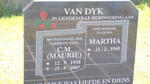 DYK C.M., van 1938-2007 & Martha 1945-