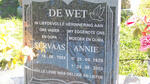 WET Servaas, de 1924- & Annie 1929-2003