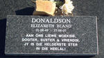 DONALDSON Elizabeth Bland 1949-2007