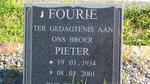 FOURIE Pieter 1934-2001